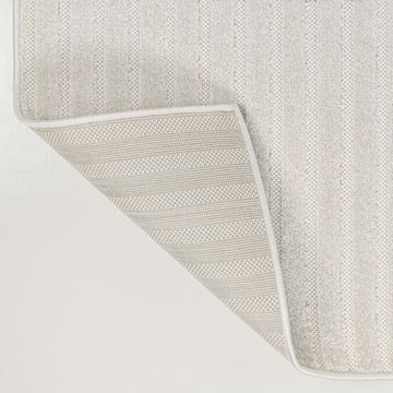 Sofia High-Low MidCentury Modern Arch Stripe Two-Tone Indoor/Outdoor Area Rug